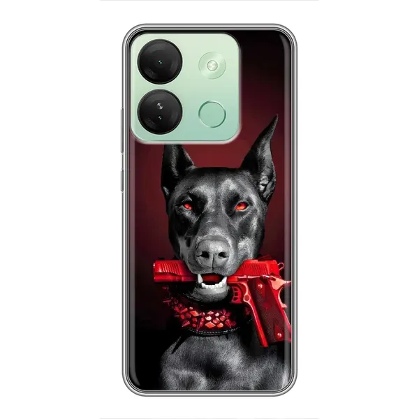 Чехол с рисунком «Доберман злой» для Infinix Smart 7 HD Чехол с рисунком «Доберман злой» для Infinix Smart 7 HD