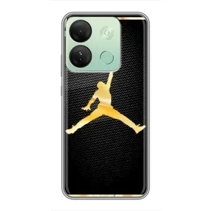 Силиконовый Чехол Nike Air Jordan на Инфиникс Смарт 7 ШД (Джордан 23)