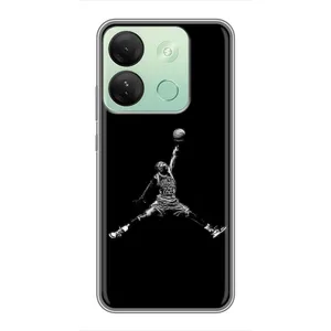 Силиконовый Чехол Nike Air Jordan на Инфиникс Смарт 7 ШД (Джордан)