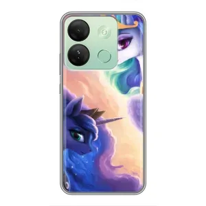 Чехол Unicorn на Infinix Smart 7 HD (Единорожки на тучках)