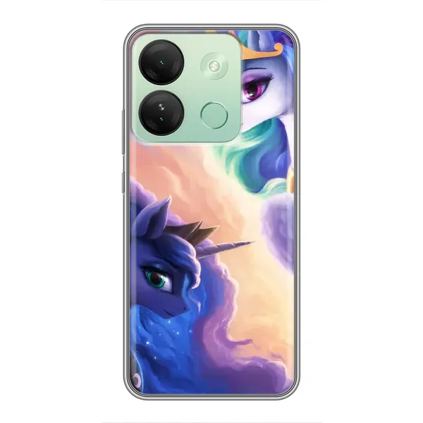 Чехол с рисунком «Единорожки на тучках» для Infinix Smart 7 HD Чехол с рисунком «Единорожки на тучках» для Infinix Smart 7 HD