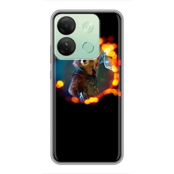 Чехол с рисунком «Енот Ракета» для Infinix Smart 7 HD