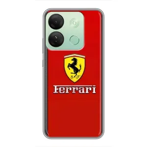 Силіконовий бампер з картинкою машини на Infinix Smart 7 HD (Ferrari Logo)