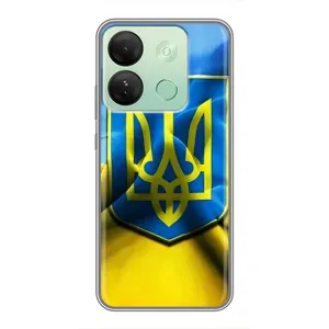 Чехол с картинкой (Патриотический ГЕРБ) на Infinix Smart 7 HD (Герб и Флаг Украины)
