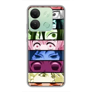 Силиконовые чехлы с глазами Anime для Инфиникс Смарт 7 ШД (Глаза Хашира)