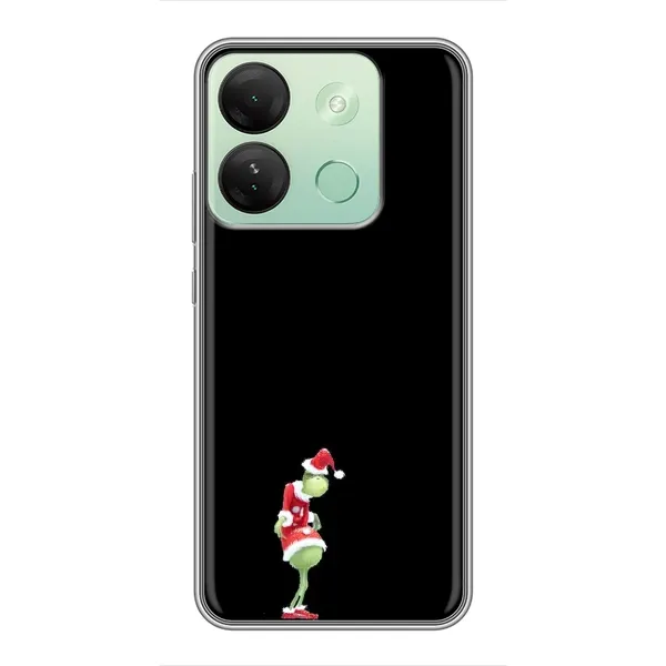 Чехол с рисунком «Гринч на чорном» для Infinix Smart 7 HD Чехол с рисунком «Гринч на чорном» для Infinix Smart 7 HD