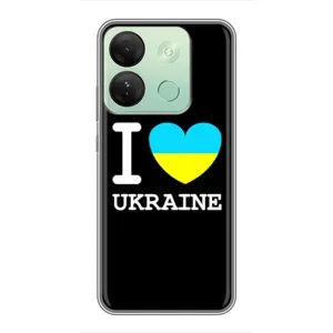 Чехол с Украинской символикой на Инфиникс Смарт 7 ШД (I Love Ukraine)