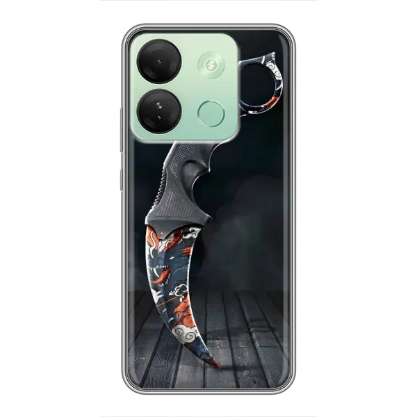 Чехол с рисунком «Кинжал КС ГО» для Infinix Smart 7 HD Чехол с рисунком «Кинжал КС ГО» для Infinix Smart 7 HD