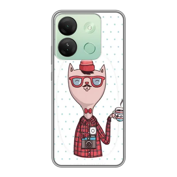 Чехол с рисунком «Кот аристократ» для Infinix Smart 7 HD Чехол с рисунком «Кот аристократ» для Infinix Smart 7 HD