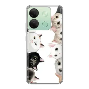 Силиконовый чехол с котиком для Infinix Smart 7 HD (Коты)