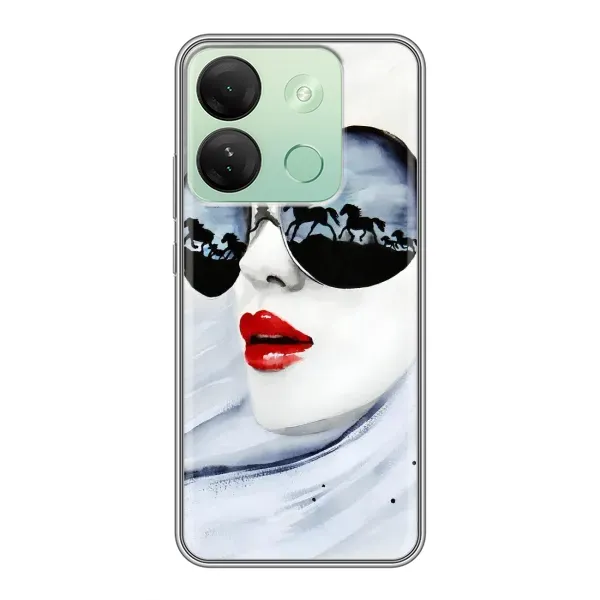 Чехол с рисунком «Любительница коней» для Infinix Smart 7 HD Чехол с рисунком «Любительница коней» для Infinix Smart 7 HD