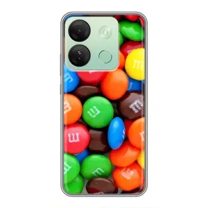 Чехол с изображением вкусной еды для Infinix Smart 7 HD (Разноцветные M&M'S)