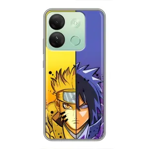 Купить Чехлы на телефон с принтом Anime для Infinix Smart 7 HD (Naruto Vs Sasuke)
