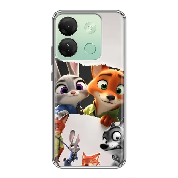 Чехол с рисунком «Персонажи Зоо» для Infinix Smart 7 HD Чехол с рисунком «Персонажи Зоо» для Infinix Smart 7 HD