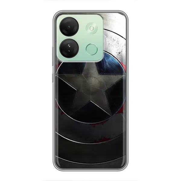 Чехол с рисунком «Ретро Щит Капитана» для Infinix Smart 7 HD Чехол с рисунком «Ретро Щит Капитана» для Infinix Smart 7 HD