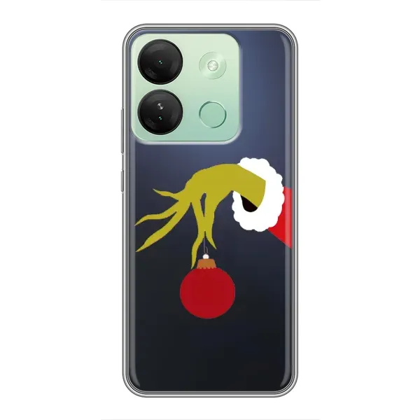 Чехол с рисунком «Рука Гринча» для Infinix Smart 7 HD Чехол с рисунком «Рука Гринча» для Infinix Smart 7 HD