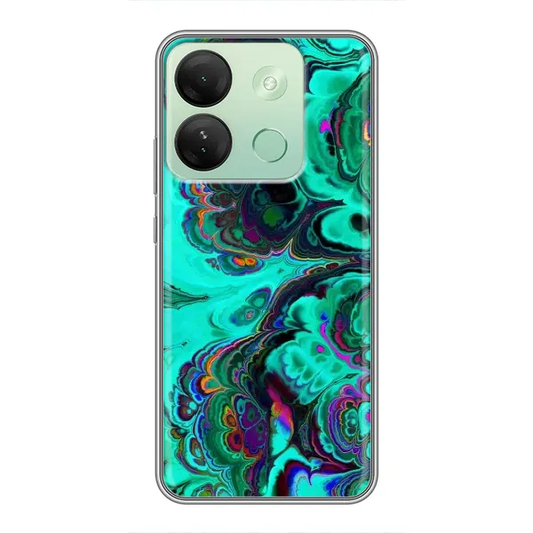 Чехол с рисунком «Салатный мрамор» для Infinix Smart 7 HD Чехол с рисунком «Салатный мрамор» для Infinix Smart 7 HD