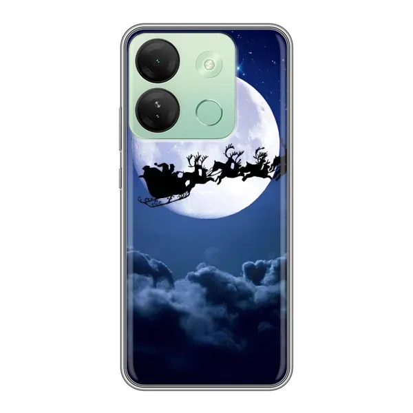 Чехол с рисунком «Санта - луна» для Infinix Smart 7 HD Чехол с рисунком «Санта - луна» для Infinix Smart 7 HD
