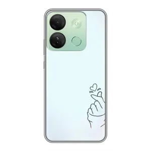 Чехлы (Знак сердечка) на Infinix Smart 7 HD (Сердце на голубом)