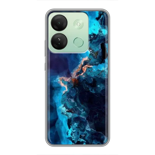 Чехол с рисунком «Синий мрамор» для Infinix Smart 7 HD Чехол с рисунком «Синий мрамор» для Infinix Smart 7 HD
