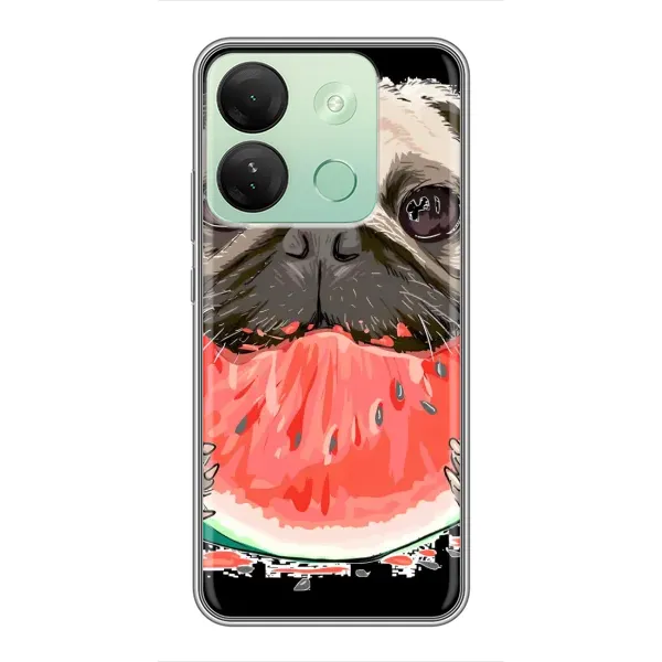 Чехол с рисунком «Смешной Мопс» для Infinix Smart 7 HD Чехол с рисунком «Смешной Мопс» для Infinix Smart 7 HD