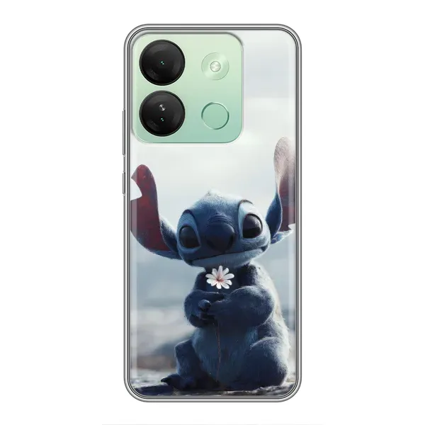 Чехол с рисунком «Стич с цветочком» для Infinix Smart 7 HD Чехол с рисунком «Стич с цветочком» для Infinix Smart 7 HD
