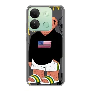 Чехлы Мишка Тедди для Инфиникс Смарт 7 ШД (Teddy USA)