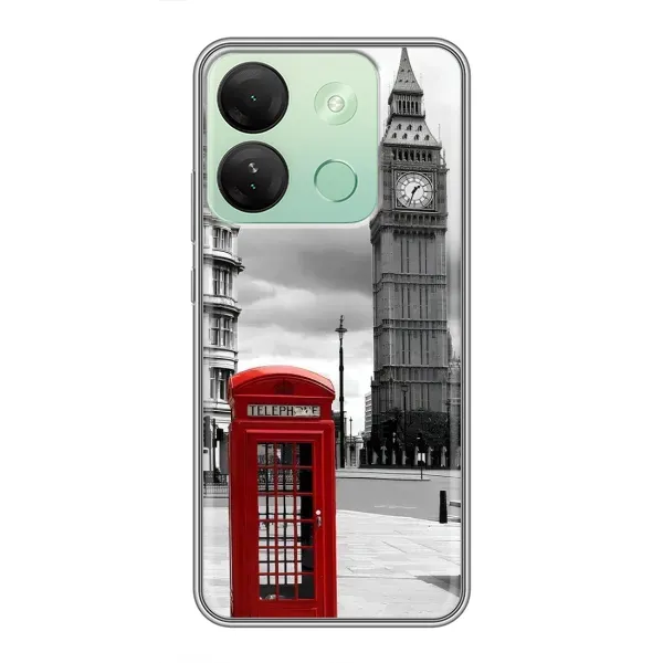 Чехол с рисунком «TELEPHONE» для Infinix Smart 7 HD