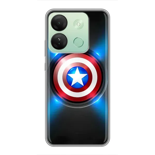 Чехол с рисунком «Яркий Щит Капитана» для Infinix Smart 7 HD Чехол с рисунком «Яркий Щит Капитана» для Infinix Smart 7 HD