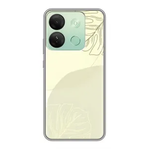 Чохол квітковий дизайн для Infinix Smart 7 HD (Зелений фон)