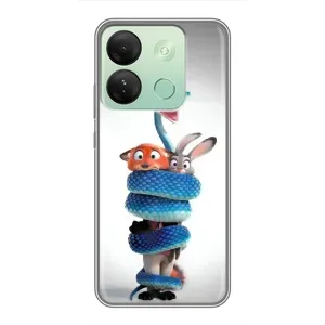 Силиконовый чехол с принтом Зоотрополіс для Infinix Smart 7 HD (Змея Зоо)