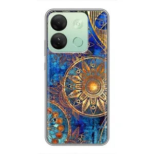 Чохли з сенсом на Infinix Smart 7 HD (Золоті узори)