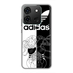 Чехол в стиле "Адидас" для Инфиникс Смарт 7 (Adidas шнурки)