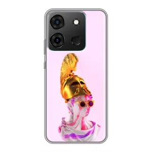 Чехол с Прикольным принтом на Infinix Smart 7 (АРТ Статуя)