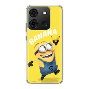 Мультяшный принт на Чехол для Инфиникс Смарт 7 (Banana)