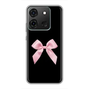 Чехол банты для Infinix Smart 7 (Бант на черном)