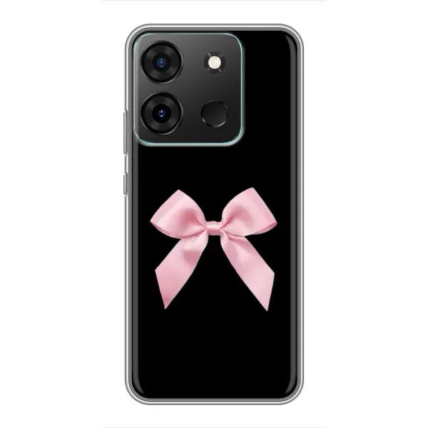 Чехол с рисунком «Бант на черном» для Infinix Smart 7 Чехол с рисунком «Бант на черном» для Infinix Smart 7
