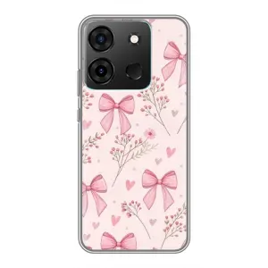 Чехол банты для Infinix Smart 7 (Банты с цветами)