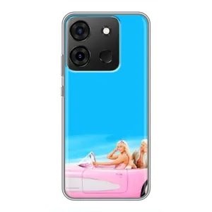Силиконовый Чехол Барби Фильм на Infinix Smart 7 (Барби и Кен)