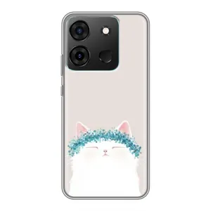 Чохол на тематику: Коти для Infinix Smart 7 (Білий котик)