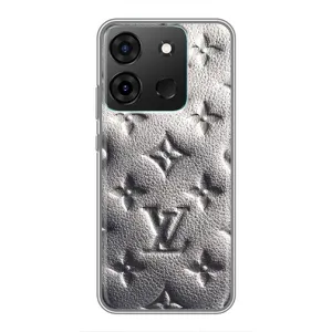 Текстурный Чехол Louis Vuitton для Инфиникс Смарт 7 (Бежевый ЛВ)