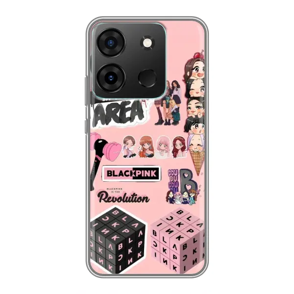 Чехол с рисунком «BLACK PINK коллаж» для Infinix Smart 7 Чехол с рисунком «BLACK PINK коллаж» для Infinix Smart 7