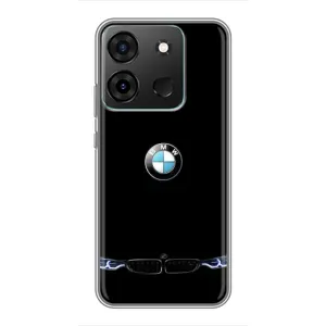 Силиконовый бампер с картинкой машины на Infinix Smart 7 (Черный BMW)