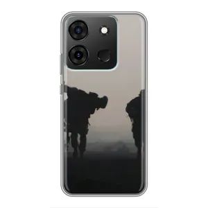 Чехлы на военную тематику для Infinix Smart 7 (Бой солдат)