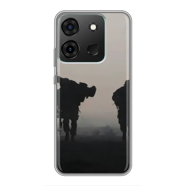 Чехол с рисунком «Бой солдат» для Infinix Smart 7 Чехол с рисунком «Бой солдат» для Infinix Smart 7