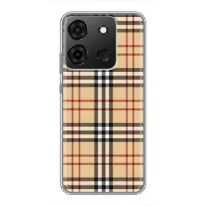 Чехол с Брендами одежды на Инфиникс Смарт 7 (Burberry стиль)