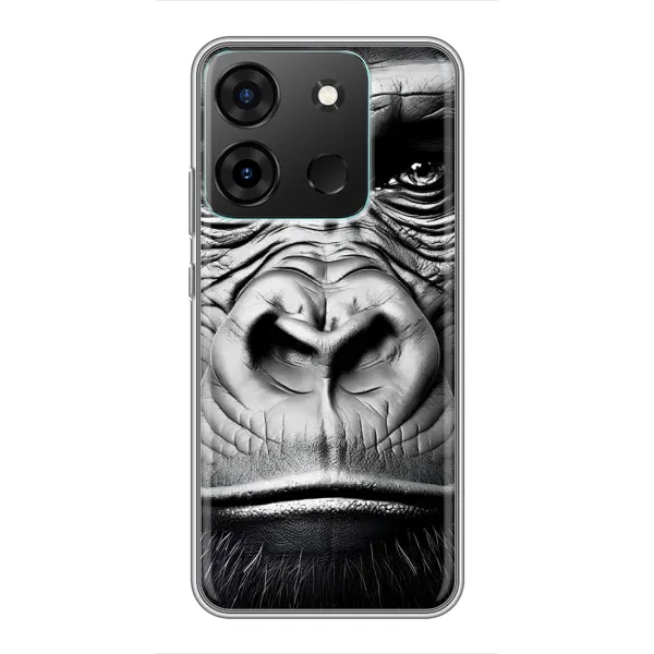 Чехол с рисунком «Черная обезьяна» для Infinix Smart 7 Чехол с рисунком «Черная обезьяна» для Infinix Smart 7