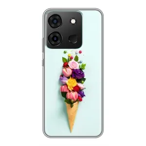Чохли з тематикою "КВІТИ" на Infinix Smart 7 (Квітка-морозиво)