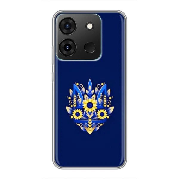 Чехол с рисунком «Цветущий Герб» для Infinix Smart 7
