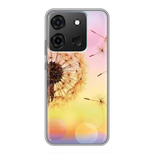Силіконовий Чохол з кульбабками на Infinix Smart 7 (Квітка-кульбаба)